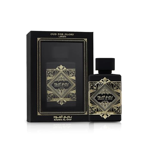 Badee Al Oud Oud For Glory Eau de Parfum 100ml, Dark Spicy Oud & Amber Luxury Unisex Fragrance
