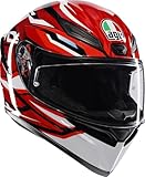 AGV K1 S Lion Motorcycle Helmet Black/Red/White LG