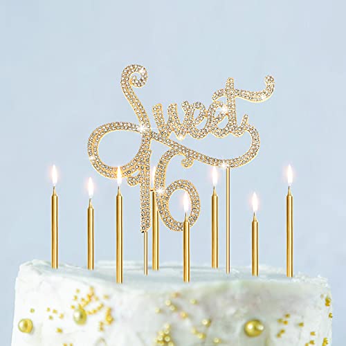 Tondiamo Sweet 16 Rhinestone Cake Topper Kit