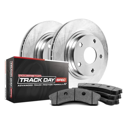 Power Stop Rear Brake Kit For Ford Transit Connect 2018-2023 [Model Specific] Track Day Spec High-Performance Brake Pads and Rotors TDSK8176