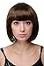 Produktbild WIG ME UP - PW0114-P6 Sexy Party Perücke Bob Disco Kurz & Frech Go-Go Party Burlesque Mittelbraun Braun