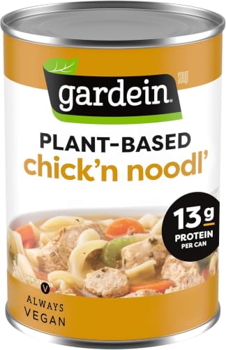 Image of Gardein Plant-Based Chick'n Noodl' Soup, Vegan, 15 oz. (Pack of 6)