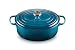 Produktbild Le Creuset Signature Gusseisen-Bräter mit Deckel, Ø 31 cm, Oval, Für alle Herdarten und Induktion geeignet, Volumen: 6,3 l, 5,705 kg, Deep Teal, 21178316422430
