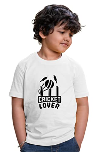 Image of Kids Cricket Lover Half Sleeve Printed Tshirt