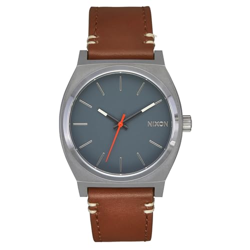 Nixon Reloj Analógico para Hombres de Cuarzo japonés con Correa en Cuero A1373-5195-00