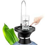 Mother’s Day Black Water Bottle Dispenser Pump Automatic Electric Drinking Water Jug Pump for 1-5 Gallon Jug– USB Rechargeable Li-ion – Ultra-Hygienic BPA-Free Water Kettle Dispenser Portable for Home,Kitchen,Outdoor Camping