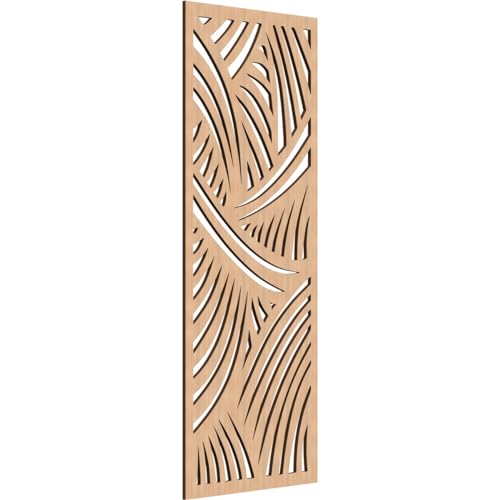 Image of Chester Decorative Pierced Fretwork Wood Wall Panels, 21 3 /8 inchW x 54 3 /8 inchH x 3 /8 inchT, Hickory