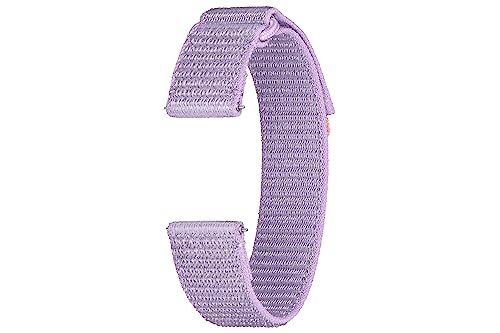 Image of SAMSUNG Galaxy Watch 6, 5, 4 Series Fabric Band, Slim, Nylon for Men and Women, Smartwatch Replacement Strap, One Click Attachment, Small /Medium, ET-SVR93SVEGUJ, Lavender