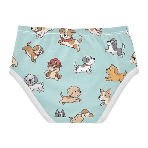 Cartoon Cute Dogs Blue Panties Little Girl Toddler Girls Underwear Cotton Pattern Briefs Kids Undies 2t2