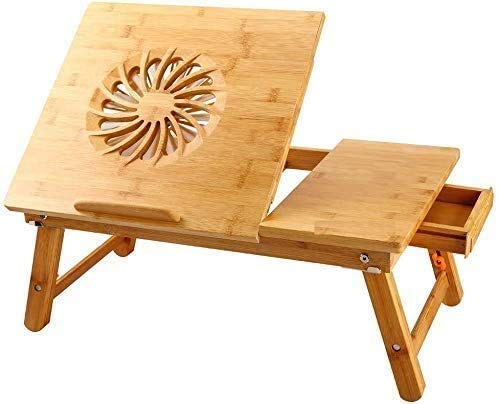 Portable Multipurpose Laptop Wooden E-table for Study Reading