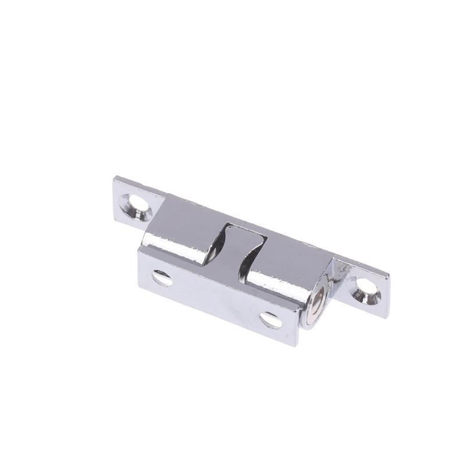 Huwoyg 60Mm Silver 10Pc Furniture Door Ball Latch Brass Double Roller Spring Catch Latches Cabinet Closet Adjustable Tension For Cabinet Closet