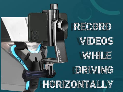 Image of SUBTON Helmet Head Belt /Strap Chin Mount for Mobile & Camera MotoVlogging|Compatible with All Teens & Adult Age Group (Chin Mount+360 Mobile Bracket)