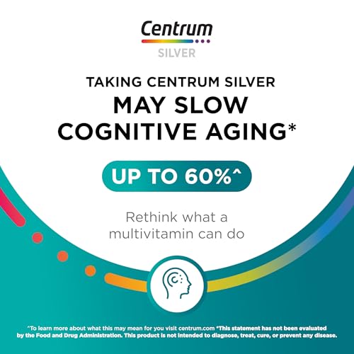 Image of Centrum Silver Men's 50+ Multivitamin with Vitamin D3, B-Vitamins, Zinc for Memory and Cognition - 200 Tablets