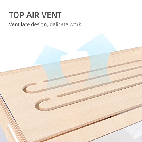 Niteangel Vista Hamster Cage W/Oblique Opening Cage Door - Mdf Aspen Small Animal Cage For Syrian Hamsters Degus Or Other Similar-Sized Pets (Medium - 40.7 X 22.7 X 22.9 Inches, Burlywood) #TOP7