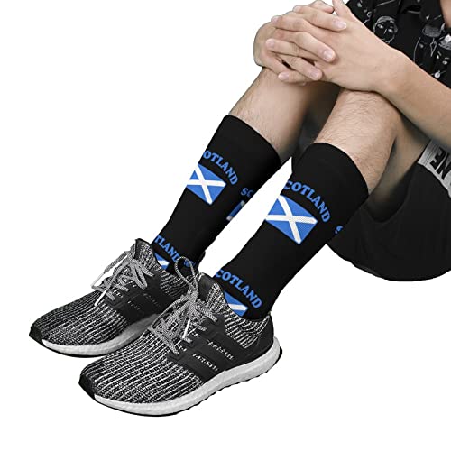 Flag of Scotland Men's Winter Socks Warm Calf Stocking for Cold Weather Outdoor Recreation3
