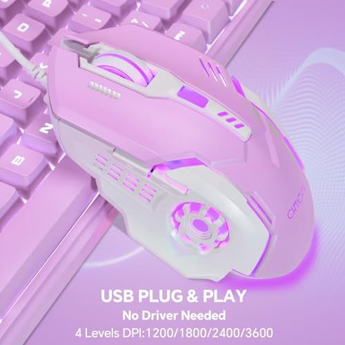Teclado CHONCHOW 1021v con cable y retroiluminación USB miniatura 6