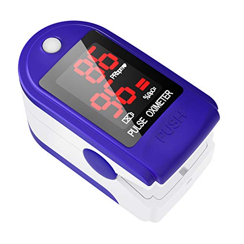 Pulse Oximeter Fingertip - Lovia Automatic Digital Blood Oxygen Saturation Monitor for Pulse