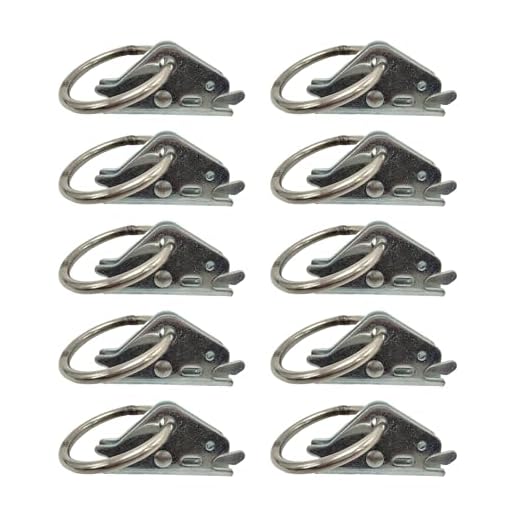 10-Piece E Track Cargo Anchors Set