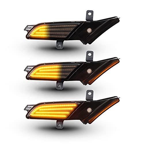 YUANFU Lot de 2 feux de position latéraux dynamiques LED pour Porsche Cayenne 957 2007-2010