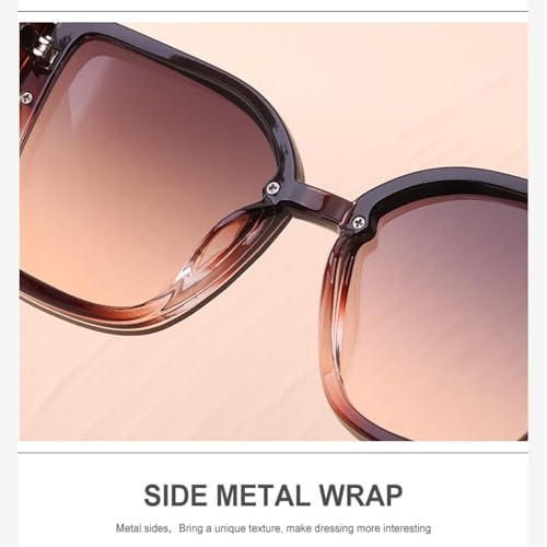 Lunettes de soleil rétro grand format bleu azur aux finitions soignées - 4