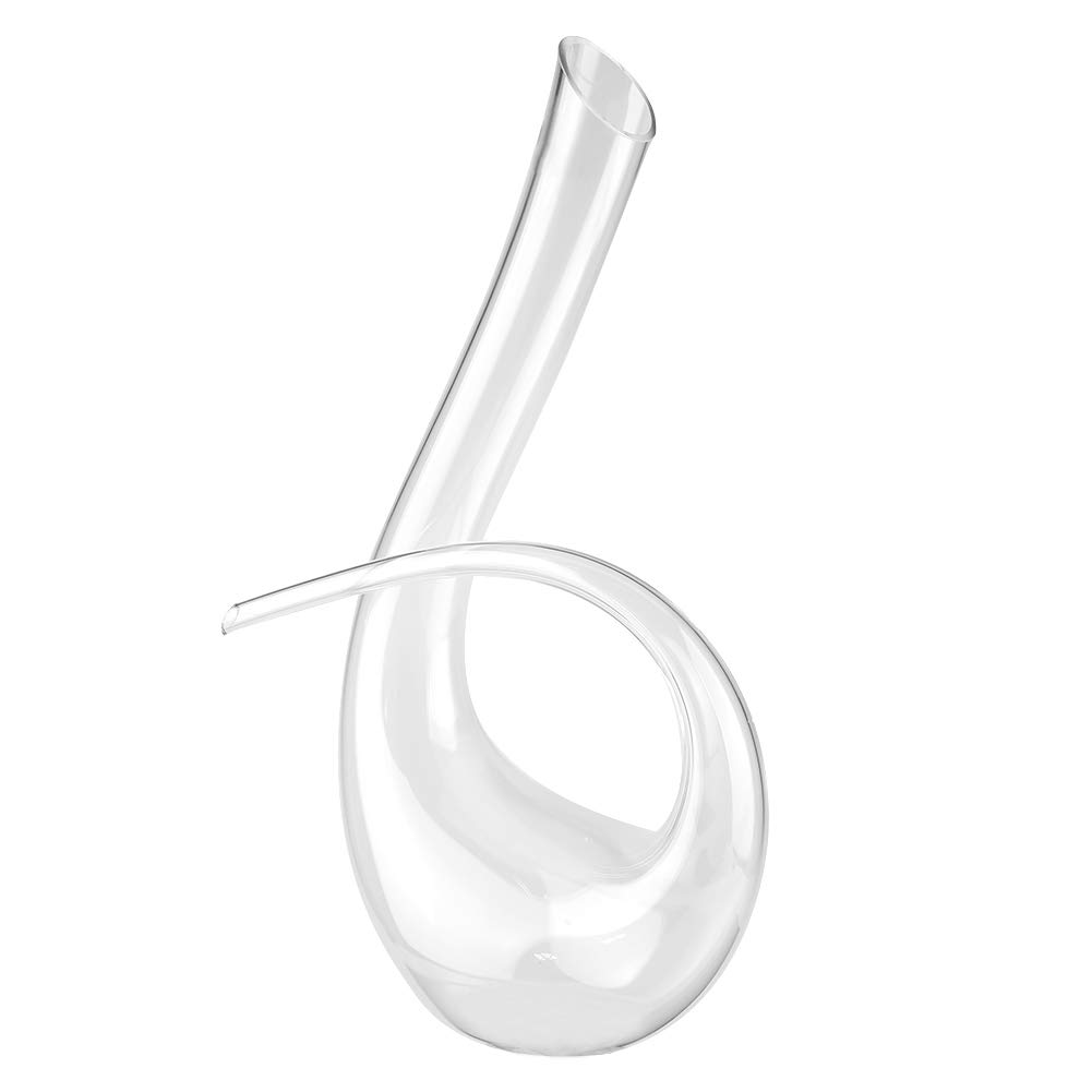 Bec verseur en verre cristal fait à la main en forme de 6 - 1500 ml
