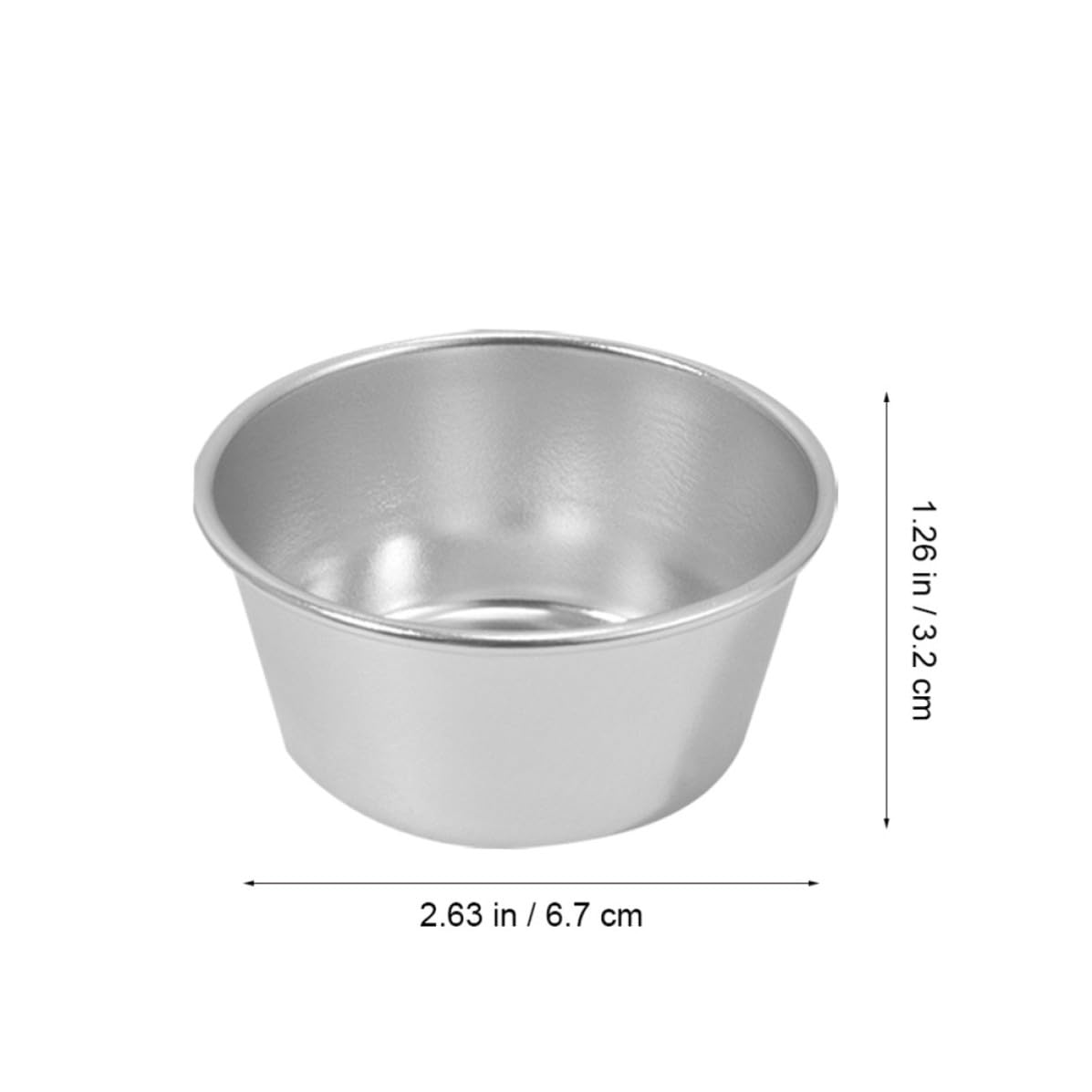 Operitacx Molde para Tarta de Huevo Redondo de Acero al Carbono 3 Piezas | Antiadherente, Color Plata, Resistente a Altas Temperaturas, para Hogar y Pastelería