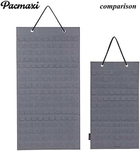 Hanging Brooch Pin Organizer, Display Pins Storage Case, Brooch Collection Storage Holder, Holds Up to 170 Pins.(Not Include Any Accessories) (M-170 Slots, Grey), M, Felt