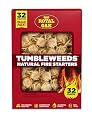 Royal Oak Tumbleweeds All Natural Fire Starter Charcoal Firestarter for Grilling, BBQ, Wood Stoves, Campfires, No Odor and Water Resistant, 32 Count
