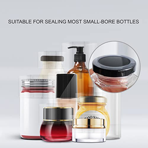 Image of Shrink Wrap Bands for Bottles Jars Seals Heat Shrink Bands Cap Seal for Jars Bottles Mouth Shrink Bag Refillable Shrink Wrap Container(200 Pieces,4.53 x 1.1 Inch,115 x 28mm)