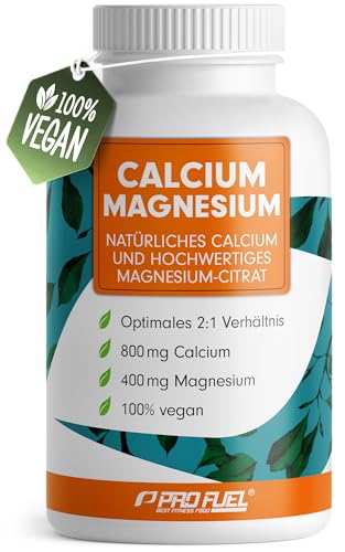 Calcium & Magnesium 180 Kapseln- hochdosiert mit 800 mg Calcium + 400 mg Magnesium pro Tag - hohe Bioverfügbarkeit durch natürliches Calcium aus Rotalgen und Magnesium-Citrat - laborgeprüft & vegan Calcium & Magnesium 180 Kapseln- hochdosiert mit 800 mg Calcium + 400 mg Magnesium pro Tag - hohe Bioverfügbarkeit durch natürliches Calcium aus Rotalgen und Magnesium-Citrat - laborgeprüft & vegan