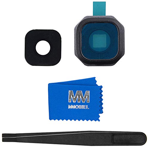 MMOBIEL Back Rear Camera Lens with Cover Compatible with Samsung Galaxy A3/A5/A7 2016 (Black) incl Tweezers and Cloth