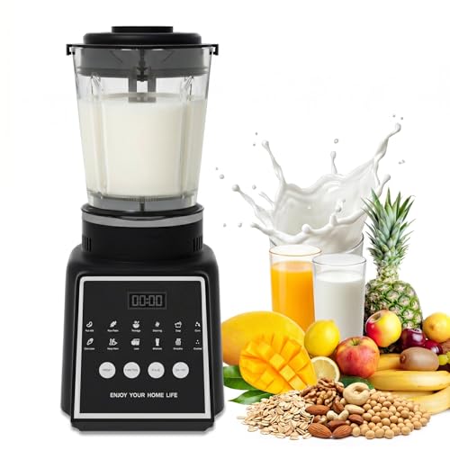 Automatic Nut Milk Maker 1.65L Soup Maker & Hot Cold Blender with Self-Cleaning 14 Blades 24H Smart Timer Non-Stick Touch Screen for Homemade Oat Soy Plant-Based Milk & Smoothies