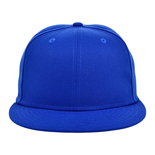 Image of Lids Blank Premium Full Court w /Colored Under Visor Fitted Cap