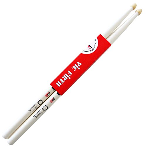 Vic FIrth   Baquetas de la serie Signature   Thomas Lang   Punta de Madera   color blanco