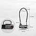 Vasiumic Zinc Alloy Steel Wire Combination Lock with 5mm Cable, 4-Digit Password Padlock Gym Locker, School Cabinet, Garage, Tool Box, Fence and Outdoor Indoor Security(175mm)