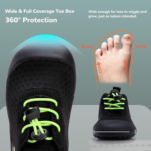 Image of WateLves Wide Toddler Water Shoes Kids Barefoot Athletic Sneakers Girls Boys Quick Dry Aqua Socks for Beach Hiking Swim Kayak Sport Accessories, Camping Essentials