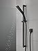 Delta Faucet Pivotal 3-Spray Handheld Shower Head with Shower Slide Bar, Matte Black Shower Head with Handheld, H2Okinetic Technology, Matte Black 51799-BL