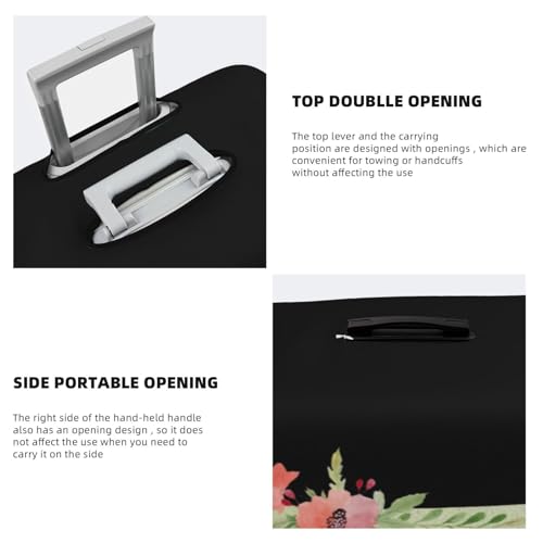 Letter I Luggage Cover Fits 18-32 Inch Suitcase, Washable Elastic Suitcase Cover Protector with Concealed Zipper for Wheeled Suitcase Travel Accessories LC8624