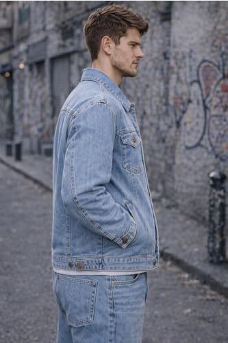 Image of FUNDAY FASHION Regular Wear Full Sleeves Men's Denim Jacket