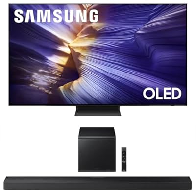 Samsung QN77S90FAFXZA 77 Inch 4K OLED Smart TV with a HW-QS700F 3.1.2 Ch Dolby Atmos Soundbar and Subwoofer (2025)