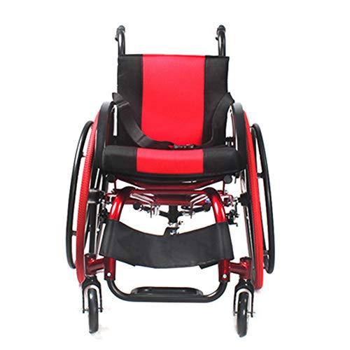 All Terrain - Sedia a rotelle manuale, leggera, pieghevole, portatile, per adulti, disabili, anziani e donne incinte, per sport e tempo libero