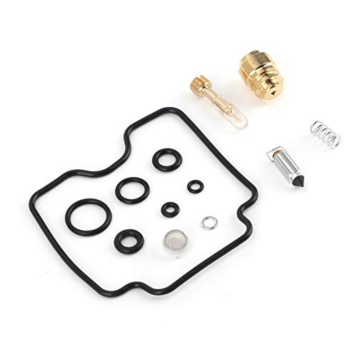 Conjunto de reparo de carburador, 4 conjuntos de kit de reparo de carburador de borracha e metal par