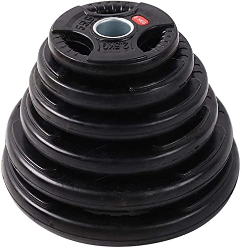Disco de Pesa olímpica 15.00KG Hierro fundida con Revestimiento de Caucho Marca Fit-Force