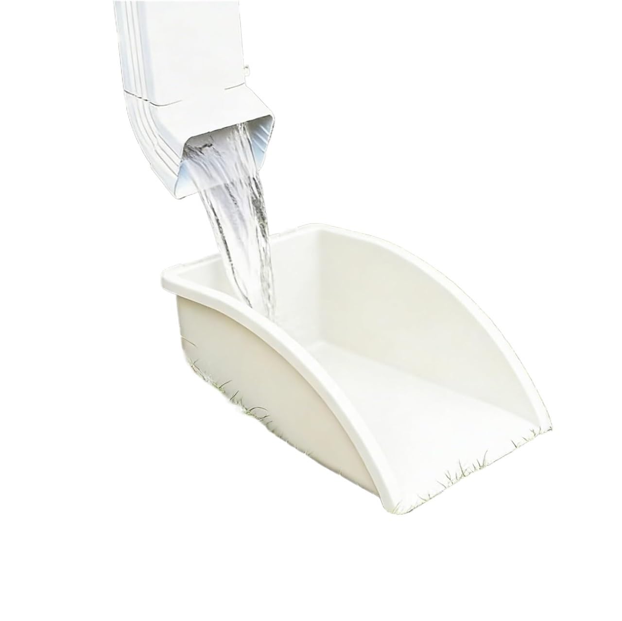 Inverseur de bec de descente PVC idéal pour protéger votre pelouse en béton