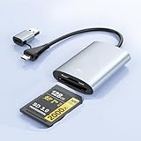 Lecteur de Cartes TF pour iPhone iPad, Adaptateur de Carte Micro SD Lightning MS pour Mémoire et Appareil Photo Compatible avec iPhone 14/13/12/11/X/8 Plus/8/7 Plus/7/6s Plus/6S/iPad Mini/Air