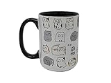 Indigo Falls Moodi Cats Java Mug, 15-Ounce