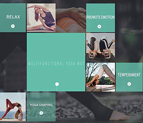 Grandcase Tapete Ioga para Exercícios Fitness Tapete Alta Densidade Antiderrapante Ioga Pilates e Gi
