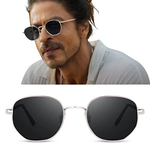 Image of Black Lens with Silver Metal Frame Sunglasses /Goggles For Men's and Women's-UV Protected-Pack of 1