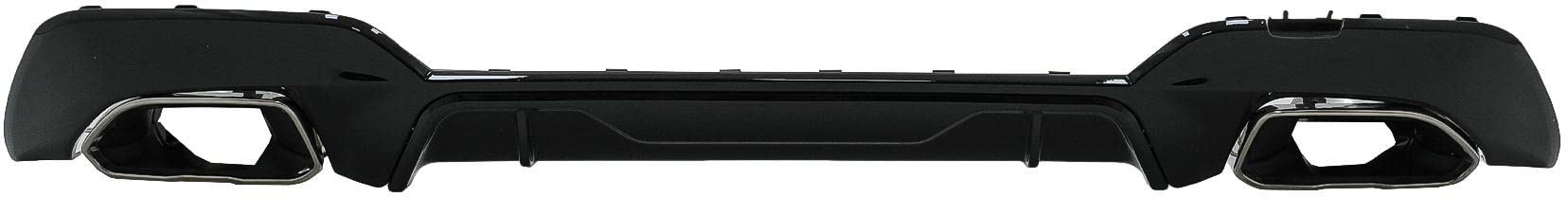 Kitt RDBMG20MPS Diffuseur de pare-chocs arrière avec embouts d'échappement chromés