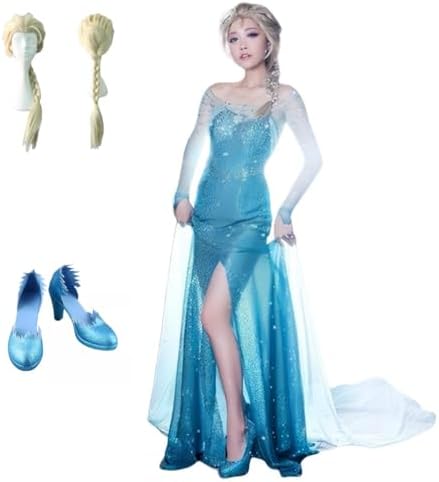アナと雪の女王 エルサ 仮装 衣装 ウィッグ アナと雪の女王 エルサ 仮装 衣装 ウィッグ Amazon.co.jp: [AsrtD